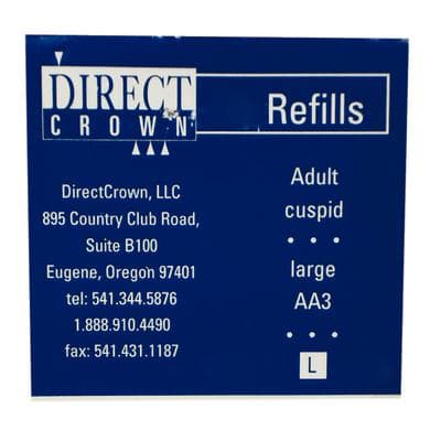 DirectCrown Adult Anterior Cuspid Temporary Crown Refill, Large, Upper and Lower Right, 8/Pkg, AA-3 thumbnail 5