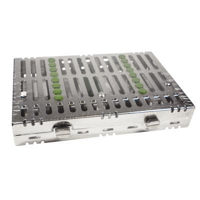 Hu-Friedy IMS Signature Series 8-Instrument Cassette with Accessory Area, Green, Small, 5.5" x 8" x 1.25", IM5089 thumbnail 8