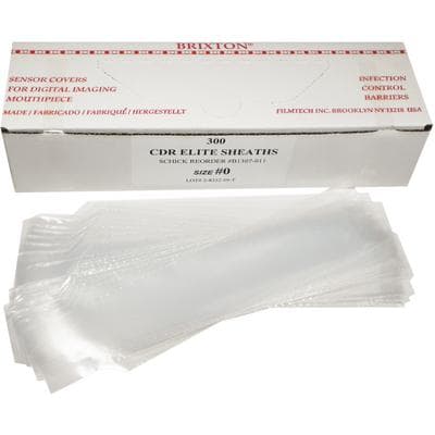 Schick 33/Elite Digital Sensor Barrier Sleeves, Size 0 (Pedo), Clear, 300/Box thumbnail 7