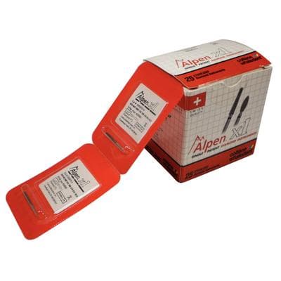 Alpen X1 Single-Use Diamond Bur, FG, #859-014F, Cone Pointed End, Fine Grit, Red Ring, 1.4 mm Diameter, 10.0 mm Length, 25/Pk, X859F014 thumbnail 16