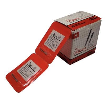 Alpen X1 Diamond Single Use Bur, FG, Egg, #379-023F, Fine, Red, 2.3 mm, 25/Pk, X379F023 thumbnail 18