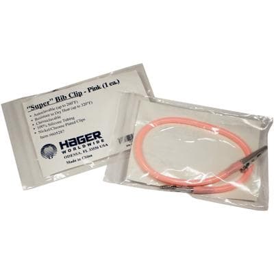 Hager Worldwide Super Bib Clip, Pink, 14", Reusable, 1/Pkg, 605287 thumbnail 9