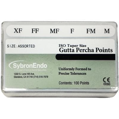 Kerr Tapered Gutta Percha Points, Assorted Sizes (XF, FF, MF, F, FM, M), 100/Box, #12647 thumbnail 8
