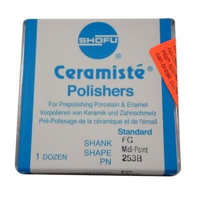 Shofu Ceramiste Polisher Midi-Point, Standard Grit, FG, No Band, 12/Pk, 253B thumbnail 15