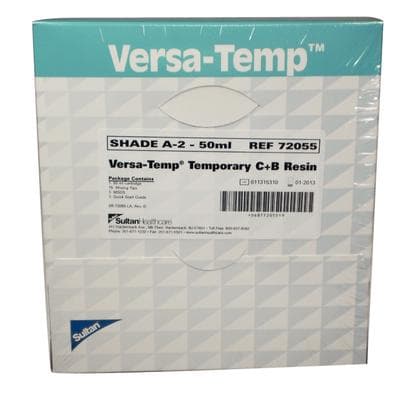 VersaTemp® Temporary Crown and Bridge Resin, Shade A2, 50ml Cartridge Refill (with 15 Mixing Tips) thumbnail 11