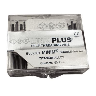 TMS Link Plus Self-Threading Pins, Titanium Alloy, Double-Shear, Minim, 0.021" (0.525 mm), Silver, Bulk Kit of 50, L-842 thumbnail 12