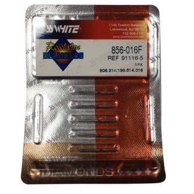 Revelation® Diamond Bur, Fine Grit, Round End Cone, Friction Grip, #856-016, 1.6 mm Diameter, 5/Pkg, 91116-5 thumbnail 11