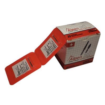 Alpen® x1 Single Use Diamond Burs – FG, Medium, Gray, 25/Pkg - Tapered Round End, # 850, 1.2 mm Diameter, 10.0 mm Length thumbnail 4