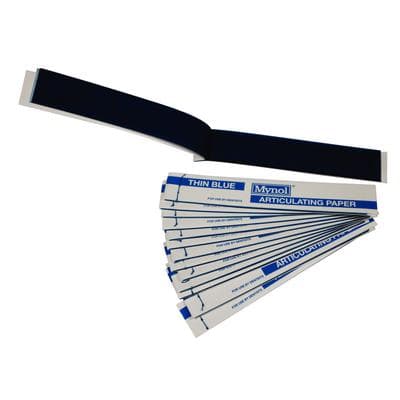 Mynol Articulating Paper, Thin Blue, 88 Microns (0.0035"), 140 Sheets/Pack, Item 11003 thumbnail 10