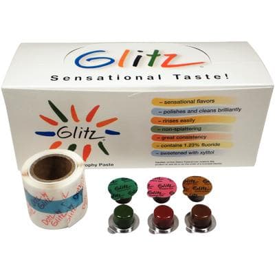 Glitz Prophy Paste, Coarse Grit, Assorted Flavors, Unit Dose Cups, 200/Pkg - Glitz Prophy Paste, 200/Pkg - Coarse, Assorted - Image 1