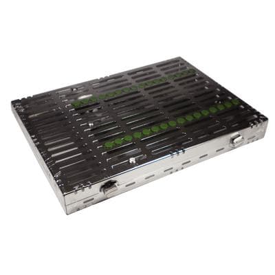 Hu-Friedy IMS Signature Series Cassette, 16-Instrument, Large, Green, with Accessory Area, 1/Pk, IM4169 thumbnail 11