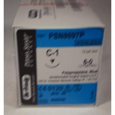 Hu-Friedy Perma Sharp Polypropylene Suture, 6-0, Blue, 18", C-1 Premium Reverse Cutting 3/8 Circle Needle, 12/Box, PSN8697P thumbnail 11