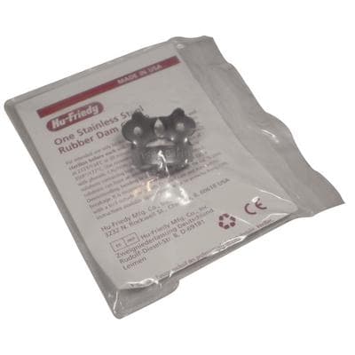 Hu-Friedy Satin Steel Rubber Dam Clamp #1A, Winged, for Canines and Premolars, 1 Each thumbnail 9