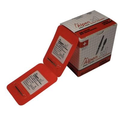 Alpen X1 Diamond Single Use Bur, FG, #8568-016SC, Tapered Round End, Super Coarse, Black, 25/Pk, X8568SC016 thumbnail 18
