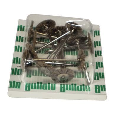 Buffalo Dental Abbott-Robinson #12 Standard Stiff Bristle Brushes, HP Straight Handpiece, Natural Bristles, 12/Pkg, 06161 thumbnail 9