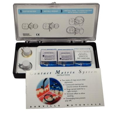 Contact Matrix™ System Trial Kit, 2 Contact Rings, 100 Thin-Flex Matrices, 10 Subgingival Matrices, 1/Pkg - Contact Matrix™ System, Trial Kit - Contact Matrix™ System, Trial Kit - Image 1