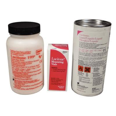Lucitone 199 Denture Base Resin Kit (Powder and Liquid), Light Reddish Pink, 11-Unit Package, 688303 thumbnail 15