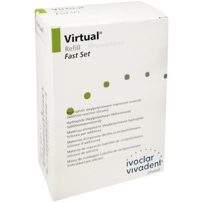 Virtual Hydrophilic VPS Impression Material, Monophase Fast Set, 50 ml Cartridge Refill, 2 Cartridges with 6 Tips, #768524 thumbnail 3