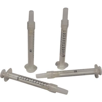 Patterson® Endodontic Luer Lock-Type Syringes, 1.2 cc, Disposable, Polypropylene, 100/Pkg - Patterson® Endodontic Luer Lock-Type Syringes – 1.2 cc, 100/Pkg - Patterson® Endodontic Luer Lock-Type Syringes – 1.2 cc, 100/Pkg - Image 1