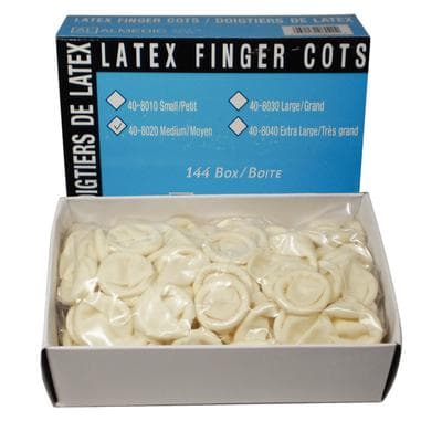 Almedic Latex Finger Cots, Medium, 144/Pkg - Finger Cots, 144/Pkg - Medium - Image 1