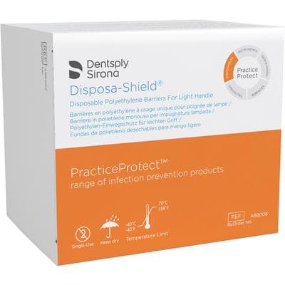 Disposa-Shield T-Bar Light Handle Sleeves, 3.5" x 6.75", Clear Polyethylene, 500/Box, A88008 thumbnail 13
