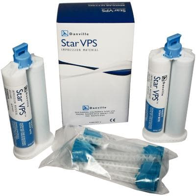 Start VPS Heavy Stiff Bite Registration Material, Light Blue, Fast Set, 2-Pack (2 x 50ml Cartridges) thumbnail 4