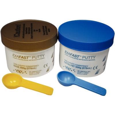 Exafast NDS VPS Impression Material Putty Kit, Fast Set, Green, 2 x 500 g Jars (Base & Catalyst), 1/Pk, 137307 thumbnail 25