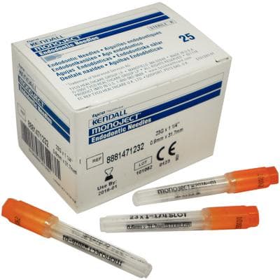 Monoject Endodontic Irrigation Needles, 23 Gauge x 1-1/4", Orange, Luer Lock, 25/Box, 8881471232 thumbnail 19