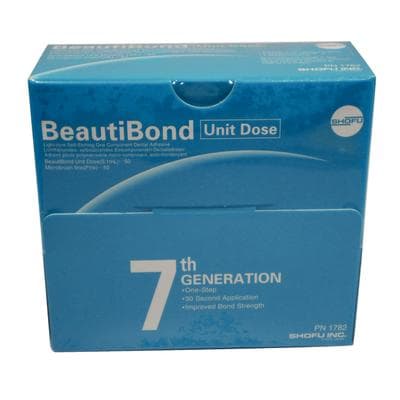 Shofu BeautiBond Light-Cured Self-Etch Bonding Agent, Unit Dose Kit, 0.1 mL x 50, #1782 thumbnail 16