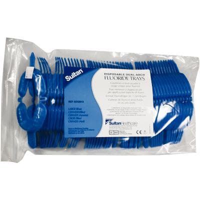 Topex® Dual-Arch Disposable Fluoride Trays, Large, Blue, 50/Pkg, #32013 thumbnail 3