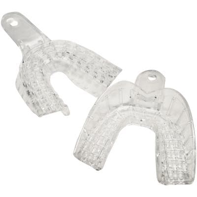 President Disposable Impression Trays, Clear, Perforated, #4 Lower Medium, 12/Pk, C6904 thumbnail 22