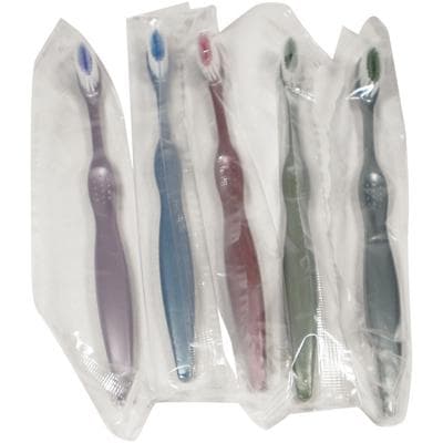 Patterson® New Style Adult Toothbrush, Soft, Assorted Colors, 72/Pkg - Patterson® New Style Adult Toothbrush – Assorted Colors, 72/Pkg - Patterson® New Style Adult Toothbrush – Assorted Colors, 72/Pkg - Image 1