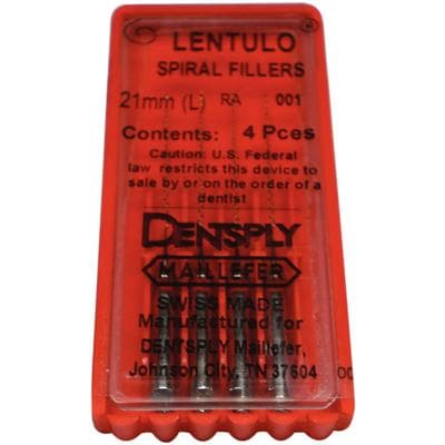 Dentsply Sirona Lentulo Spiral Filler, Size #1, 21 mm, Right Angle, Red, 4/Pkg, 671560 thumbnail 13