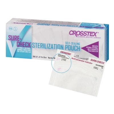 Crosstex Sure-Check Self-Seal Sterilization Pouches, 3.5" x 9", 200/Box, SCS2 thumbnail 25