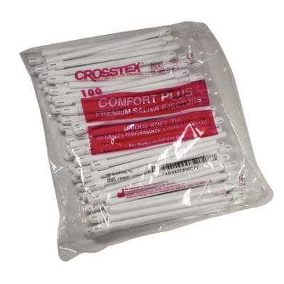 Comfort Plus Premium Saliva Ejectors, Clear Tube with White Tip, Latex-Free, Unscented, 100/Bag, ZCWCP thumbnail 18