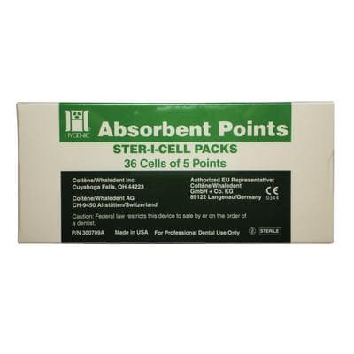 Hygenic Ster-I-Cell Absorbent Paper Points, ISO #25, Top Color, 0.02 Taper, 180/Pk, H03182 thumbnail 4