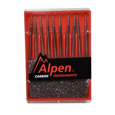 Alpen Surgical Carbide Bur, FG, Round, #1/4, 0.5 mm Head Diameter, Surgical Length, 10/Pk, R5001/4 thumbnail 21