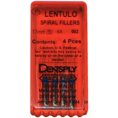 Dentsply Maillefer Lentulo Spiral Fillers, Right Angle, 17 mm, Size #2, Blue, 4/Pkg, 671551 thumbnail 5
