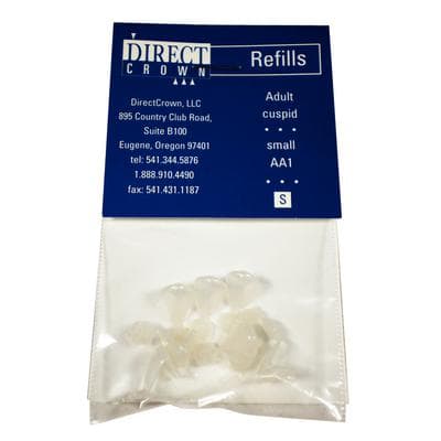 DirectCrown® Temporary Crown Refill, Adult Anterior Cuspid, Small, Upper and Lower Right, 8/Pkg, AA-1 thumbnail 5