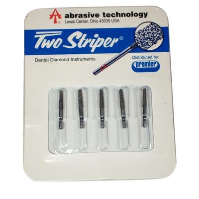 Two Striper ShortCut Diamond Bur, FGSS, Round-End Taper, 770.8 S, Coarse, Green, 1.8 mm Major/1.3 mm Minor, 5/Pk, 2015905 thumbnail 11