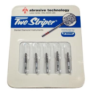Two Striper ShortCut Diamond Bur, FGSS, Flat-End Taper, 703.8 S, Coarse, Green, 1.8 mm Major/1.2 mm Minor, 8 mm Length, 5/Pk, 2015908 thumbnail 10