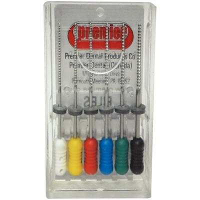 Premier K-Files 31mm, Assorted Sizes #45-80, Stainless Steel, Color-Coded, 6/Pack, #9053312 thumbnail 8