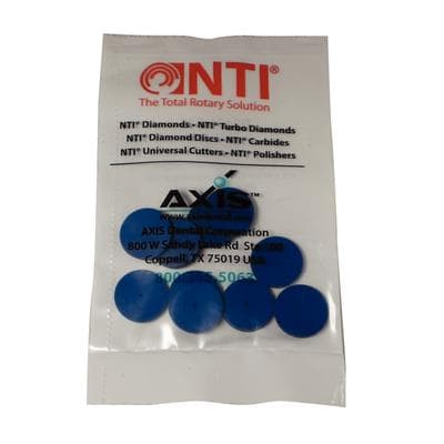 NTI Silicone Polisher, Blue, Large Disc #220, Unmounted, 10/Pk, P0401-220 thumbnail 8