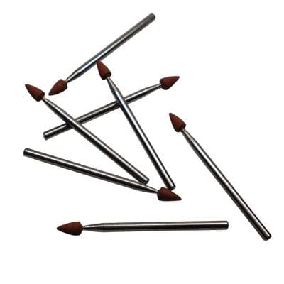 NTI Silicone Polisher, Brown, Flame Shape, HP Shank, Pre-Polishing for Alloys/Amalgam/Composites, 10/Pkg, P0046 thumbnail 8