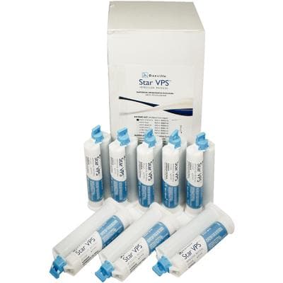 Start VPS Regular Set Heavy Stiff Bite Registration Material, 50 ml Cartridges, 24/Pk, Light Blue, 80006-01 thumbnail 6