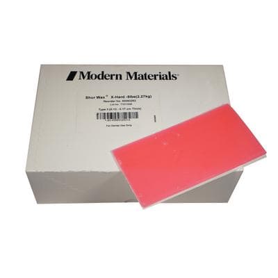 Kulzer Modern Materials Shur Wax Baseplate Wax, X-Hard, Pink, 5 lb Box, 138 Sheets, 50093252 thumbnail 13