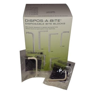 Pinnacle Dispos-a-Bite Disposable Bite Blocks for Planmeca Panoramic X-Ray, Model 7060, 100/Box thumbnail 4