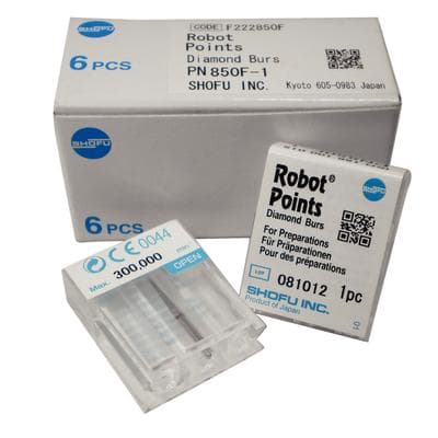 Two Striper® ShortCut™ FGSS Operative Diamond Bur, #245 S, Medium Grit, Pear Shape, Short Shank, 1.1 mm Major/0.9 mm Minor Diameter, 4.3 mm Length, Blue Ring, 5/Pkg, 2015913 thumbnail 9