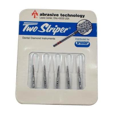 Two Striper ShortCut Diamond Bur, FGSS, Flame, #261.8S, Coarse, Green, 1.1 mm, 5/Pk, 2015925 thumbnail 10