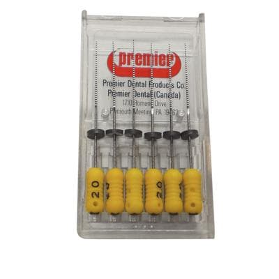 Premier K-Files, Stainless Steel, 31mm, Size #20, Yellow, 6/Pk, 9053294 thumbnail 8